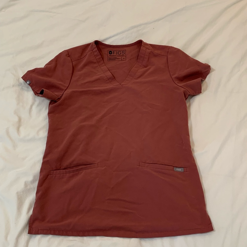Figs Mauve Casma Top in XS